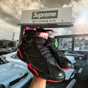 JORDAN Retro 7 Black Patent