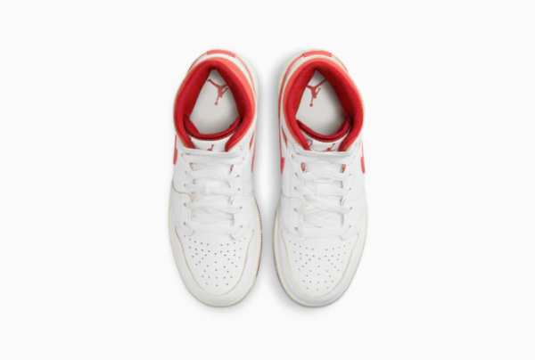 JORDAN 1 Mid SE White Dune Red - Imagen 2