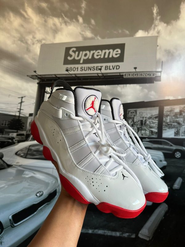 JORDAN 6 Rings White University Red