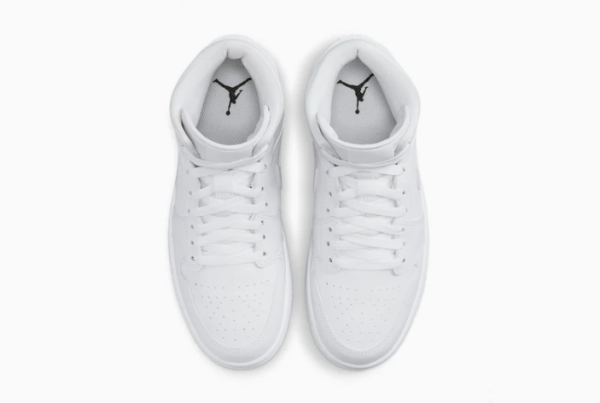 JORDAN Retro 1 Mid Triple White - Imagen 2