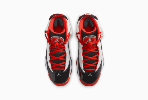 JORDAN 6 Rings White Black Team Orange - Imagen 2