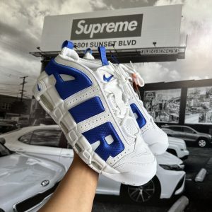 NIKE Air More Uptempo Low White Hyper Royal