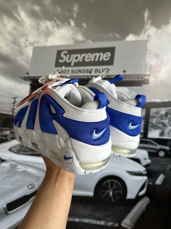 NIKE Air More Uptempo Low White Hyper Royal - Imagen 2